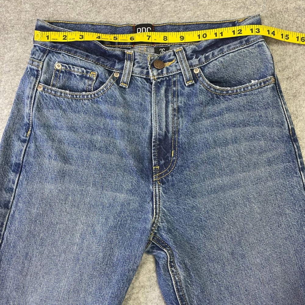 BDG Urban Outfitters Cowboy Jean High Rise Straight Leg Blue Denim Size 26 - Picture 9 of 13